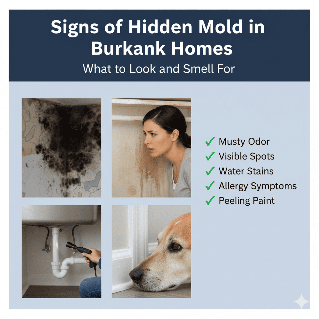 Signs of Hidden Mold in Burbank Homes: What to Look and Smell For