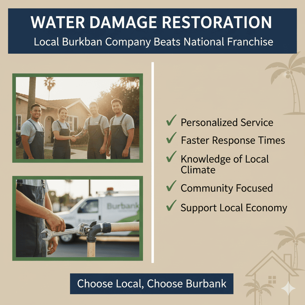 Water Damage Restoration: Why Choosing a Local Burbank Company Beats a National Franchise